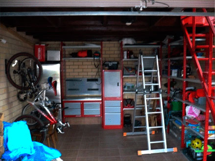 Обустройство двухэтажного гаража в коттедже