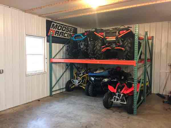 хранения квадроцикла в гараже