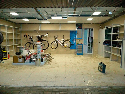 Пример обустройства гаража