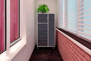 металлический шкаф для балкона